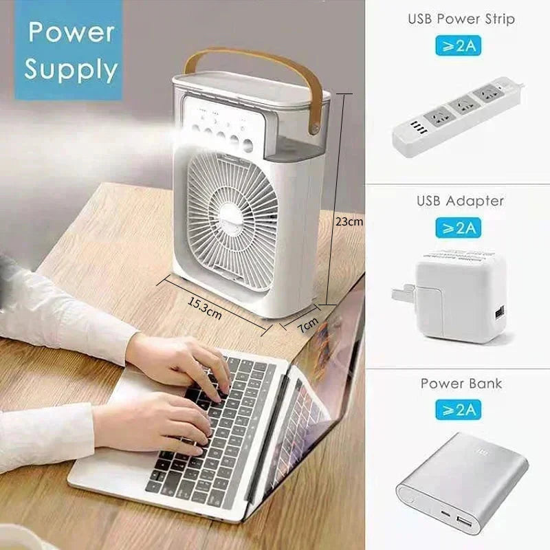 ArcticPulse 3-in-1 Portable Cooling Fan